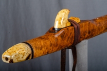 Amboyna Burl Native American Flute, Minor, Mid A-4, #O36A